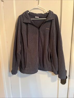 Columbia Women's Dark Gray Full-Zip Hooded Fleece Jacket
